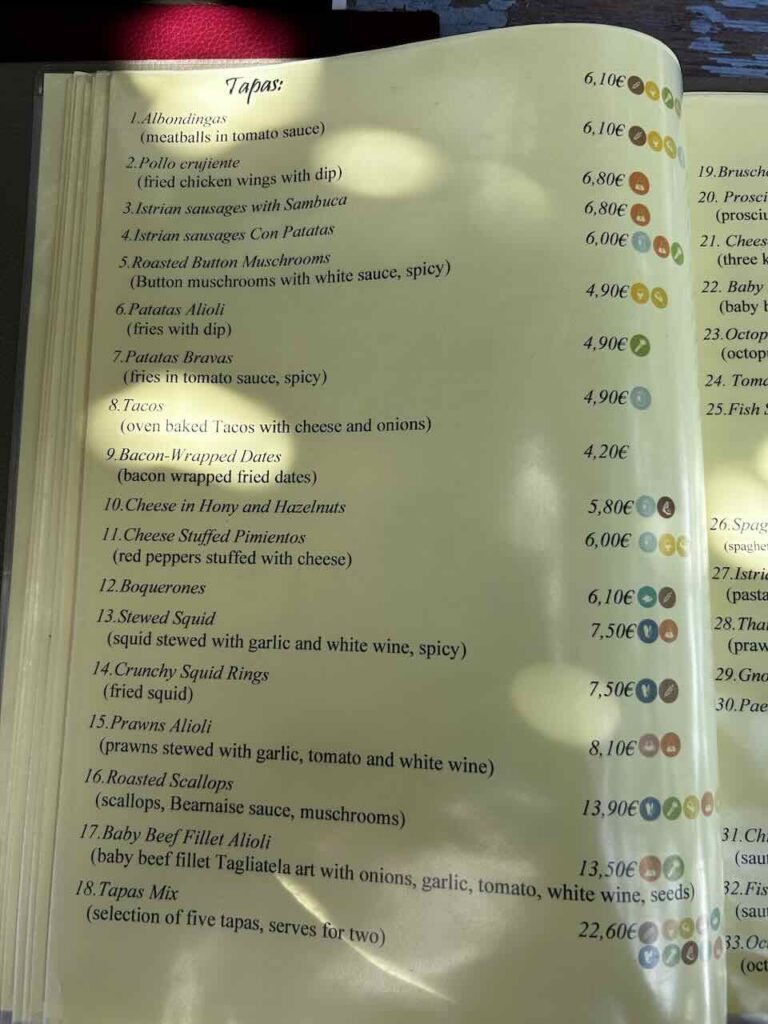 menu Konoba Anni