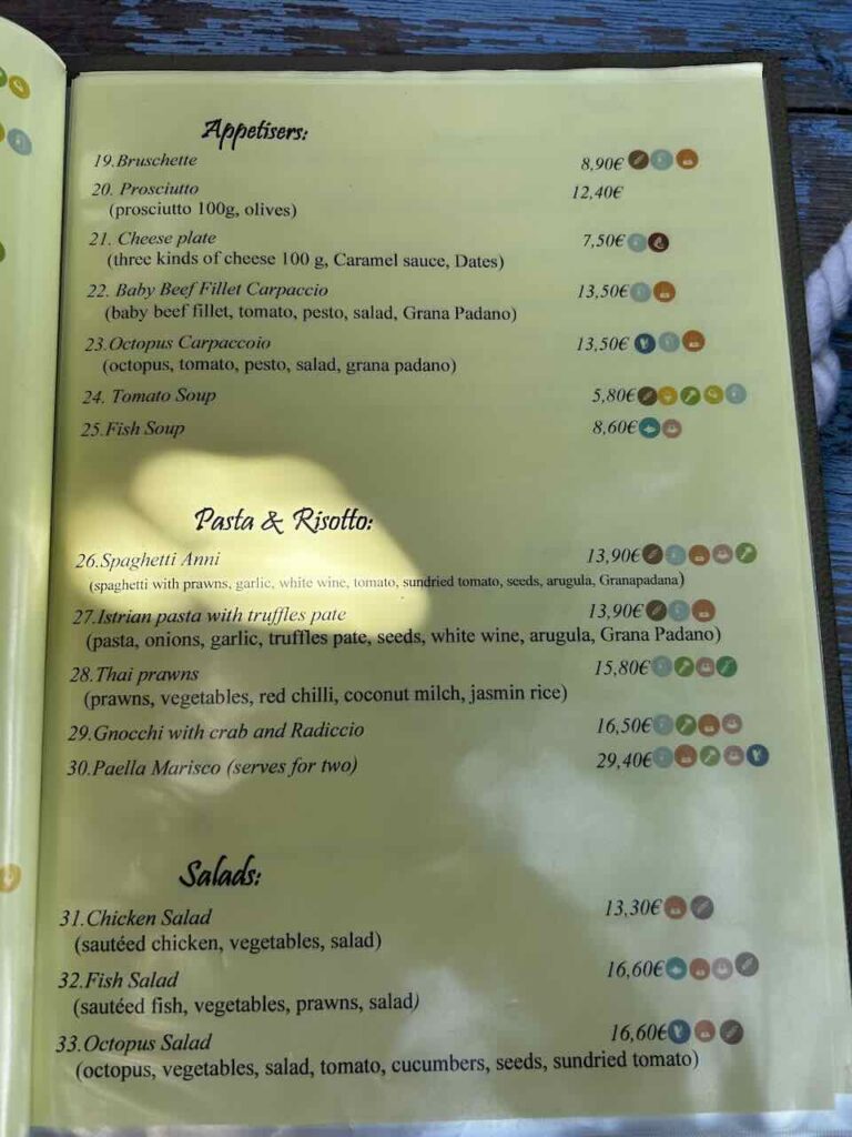 menu Konoba Anni