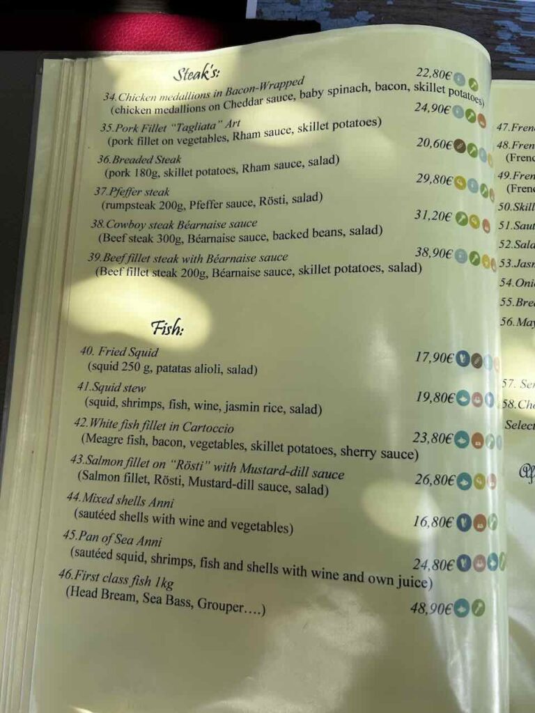 menu Konoba Anni